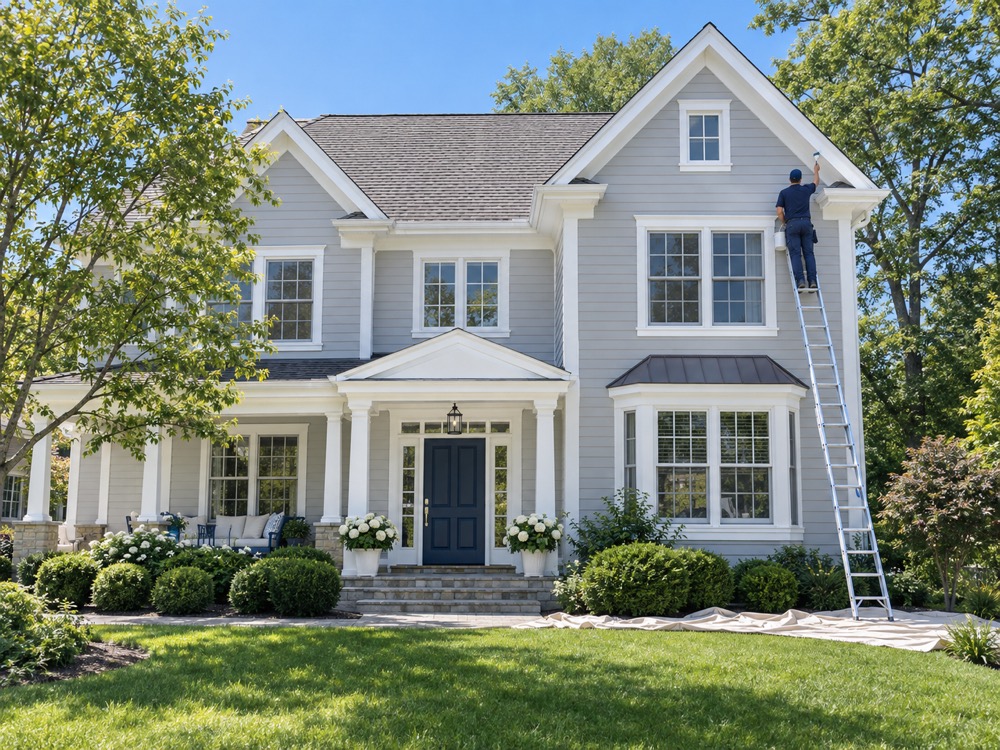 Exterior painting example
