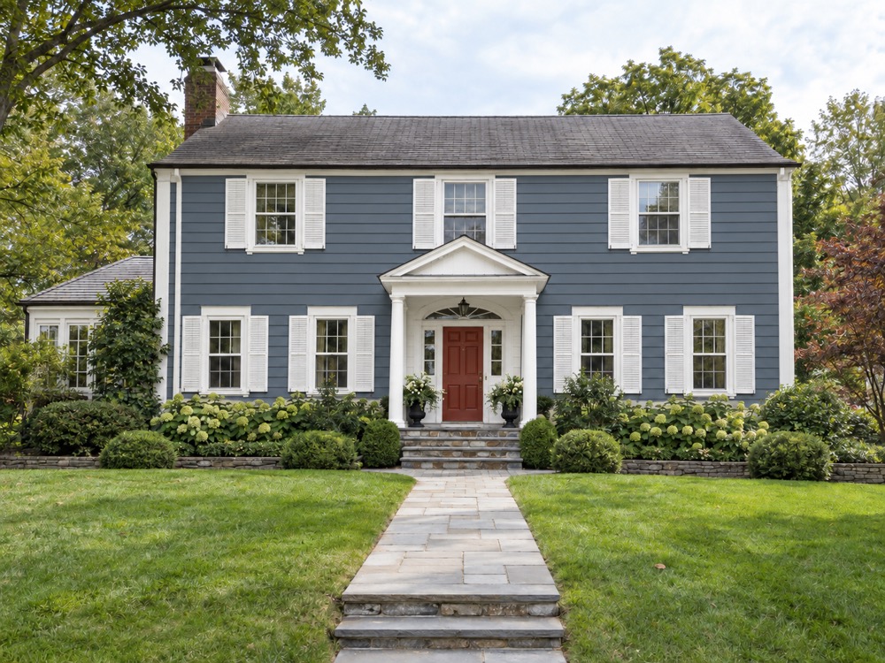 Exterior repaint after repainting