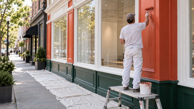Storefront painting